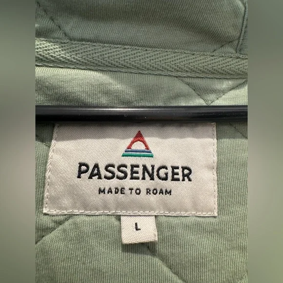 Quilted Green Hooded Jacket passenger women’s large cotton - Picture 5 of 7